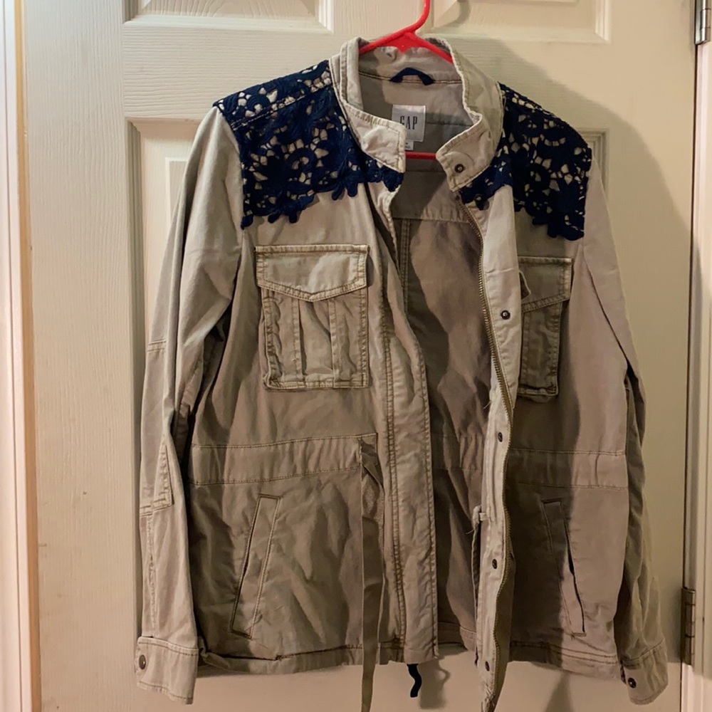 Tan and navy jacket